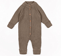 Комбинезон вязаный AmaroBaby Pure Love Tot демисезонный коричневый 56