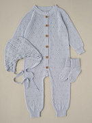 Комбинезон, чепчик, носочки Little Star 80378 (ЧЗ-мз) голубой 56