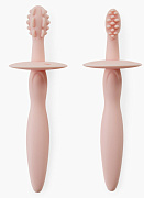 Набор Happy Baby силиконовых зубных щеток light pink