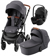 Коляска 3 в 1 Britax Roemer Smile 5Z и автокресло Baby-Safe Pro Space Black Midnight Grey
