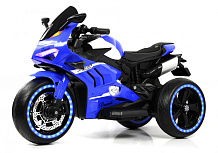 Детский электромотоцикл RiverToys М777БХ синий