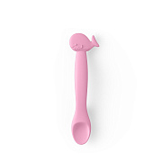 Ложка детская для кормления Suavinex силикон 401351 PINK WHALE S