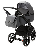 Детская коляска Adamex Nola 3 в 1 N-PS58 (Т.СЕР.+ Т.СЕР. КОЖА)