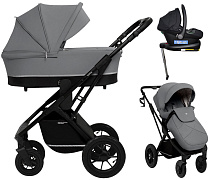 Коляска 4 в 1 Sweet Baby Nuvola Air + автокресло Elegante Plus с базой i-Size ISOFIX DK780 Slate Grey