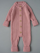 Комбинезон вязаный Little Star Лапша 0001 (ЧЗ-нк) розовый вереск 56