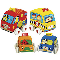 Машинки мягкие K'S Kids с инерционным механизмом КА459
