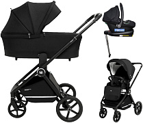 Коляска 4 в 1 Sweet Baby Stella + автокресло Elegante Plus с базой i-Size ISOFIX DK780 Black