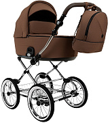 Детская коляска Roan Bass Next Classic d14 2.0 2 в 1 BSNC/91/2 Mocha Mousse/Black/руч.Cappuccino