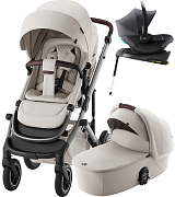 Коляска 4 в 1 Britax Roemer Smile 5Z LUX и автокресло Baby-Safe Core Midnight Grey + база Baby-Safe Core Soft Taupe