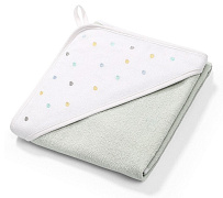 Полотенце BabyOno Soft 100х100 см. 142/11 фисташка/дождик