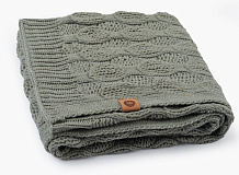 Плед вязаный Happy Baby 90085 dark green