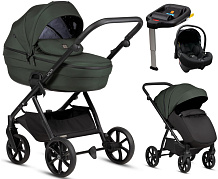 Детская коляска Tutis Uno 6 Plus Essential collection 4 в 1 с автокреслом Elo Lux EduSky Black и базой 1602144 Pistaccio
