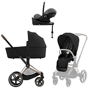 Коляска Cybex Priam IV Rosegold complete Cloud G Lava Grey Base G 4 в 1 Sepia Black