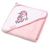 Полотенце бамбуковое BabyOno 76х76 см розовое