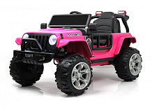 Детский электромобиль RiverToys T222TT 4WD розовый