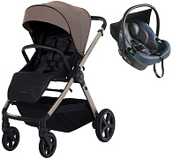 Прогулочная коляска Espiro Only Way 2026 и автокресло Pi Gray blue 508 nude brown