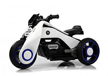 Детский электротрицикл RiverToys K333PX белый