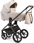 Детская коляска Peppy Monaco Thermo 2 в 1 Beige (молочный), рама серо-коричневая