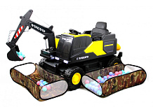 Детский электромобиль RiverToys трактор Volvo Y444YY YELLOW желтый