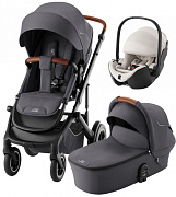 Коляска 3 в 1 Britax Roemer Smile 5Z и автокресло Baby-Safe PRO LUX Soft Taupe Midnight Grey