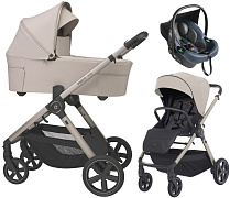 Детская коляска 3 в 1 Espiro Only 2026 и автокресло Pi Gray blue 519 vanilla beige
