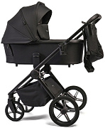 Детская коляска Peppy Monaco 2 в 1 Black (черный), рама черная матовая