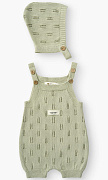 Чепчик и полукомбинезон Happy baby 90143-0 ЧЗ оливковый / olive 56