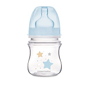 Бутылочка для кормления Canpol Babies Newborn Baby c широким горлом 120 мл, 0+ 35/216 New голубой