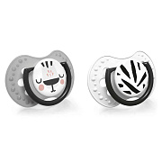 Пустышка динамическая Lovi Salt&Pepper силиконовая 2 шт 6-18 мес 22/879