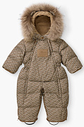 Комбинезон детский Happy baby 89144-0 ЧЗ бежевый (буквы) / beige (letters) 68