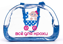 Сумка в роддом Vikalex 30х45х25 василек