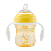 Поильник Chicco Transition Cup 4 м+ оранжевый