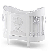 Детская кроватка Italbaby Love Oval белый
