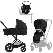 Коляска Cybex Priam IV Matt Black complete Cloud T Jeremy Scott Wings Base T 4 в 1 Sepia Black