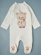 Комбинезон на молнии Little Star Мишка-Циркач 0208 (ЧЗ-мз) крем 62