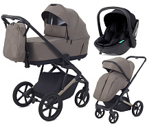 Детская коляска Rant Garda 3 в 1 с автокреслом Miro Black Mocca