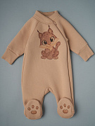 Комбинезон Little Star на молнии термобелье 83045 рысенок, бежевый 56