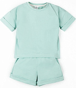 Костюм детский Amarobaby Jump футболка,шорты мятный 86