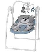 Детские электрокачели Indigo Teddy синий