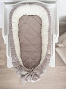 Подушка-гнездышко Lappetti Organic Baby Cotton с матрасиком бежевый
