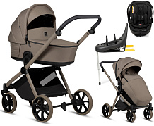 Детская коляска Tutis Mio 3 Plus Essential New 4 в 1 с автокреслом Beno Black и базой 1622078 Taupe Deep