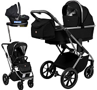 Коляска 4 в 1 Sweet Baby Rocco + автокресло Elegante Plus с базой i-Size ISOFIX DK780 Black