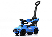Детский толокар RiverToys F001FF-P с родительской ручкой синий