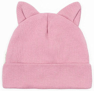 Чепчик (шапочка) AmaroBaby Fashion Cat New ЧЗ розовый 44