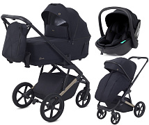Детская коляска Rant Garda 3 в 1 с автокреслом Miro Black Black