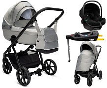 Детская коляска Noordi Fjordi V2 4 в 1 с автокреслом Terra Black и базой 1462814 Grey