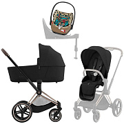 Коляска Cybex Priam IV Rosegold complete Cloud T One Love Base T 4 в 1 Sepia Black