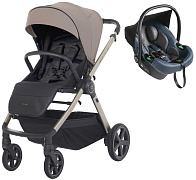 Прогулочная коляска Espiro Only Way 2026 и автокресло Pi Gray blue 529 sahara beige