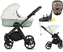 Детская коляска Tutis Leo 3 Plus 4 в 1 с автокреслом Beno Beige и базой 1582236 Mint
