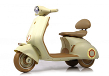 Детский электроскутер RiverToys K444PX-A бежевый